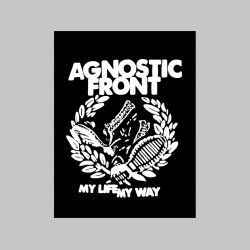 Agnostic Front chrbtová nášivka veľkosť cca. A4 (po krajoch neobšívaná)